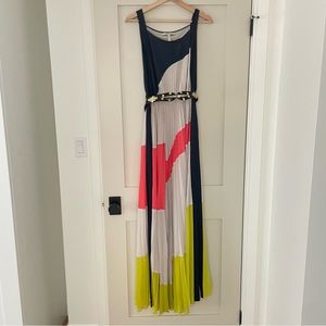 BcbgMaxazria limited edition runway Kamille pleated maxi dress size S